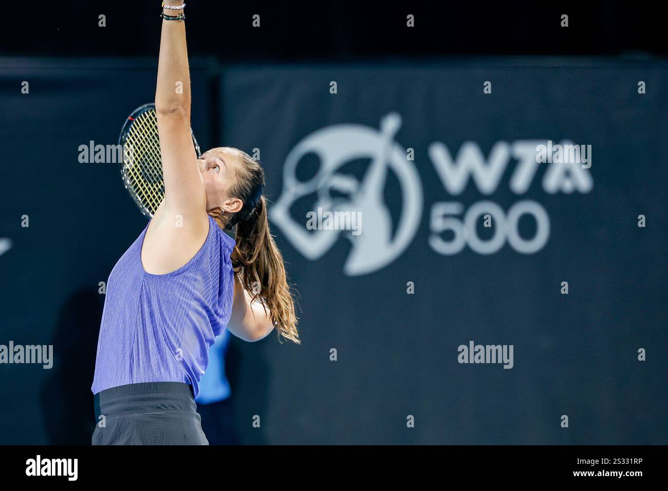Memorial Drive Tennis Centre, Adélaïde, Australie 8 janvier 2025, Adelaide International Tennis, Round 2, Daria KASATKINA (Russie) Credit ; Mark Willoughby/ALAMY Live News Banque D'Images