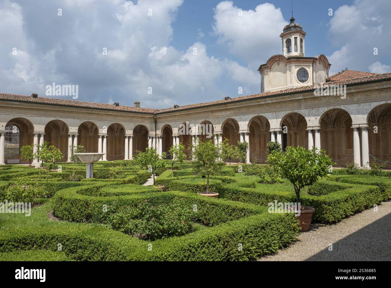 Jardin suspendu dans le Palazzo Ducale, Mantoue, Italie, Europe Banque D'Images