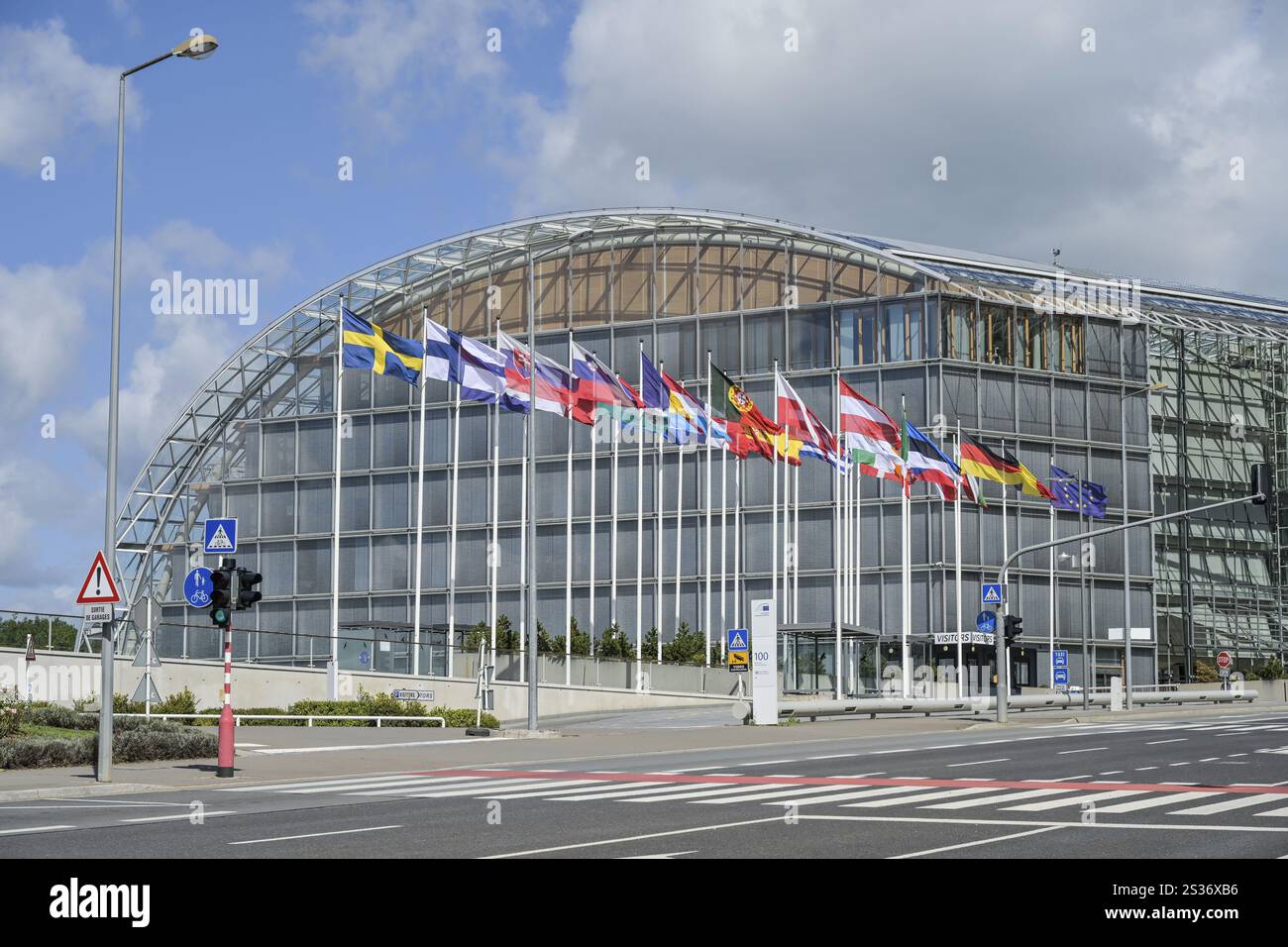 Banque d'investissement BEI, Boulevard Konrad Adenauer, 2950 Kirchberg-plateau, ville de Luxembourg, Grand-Duché de Luxembourg Banque D'Images
