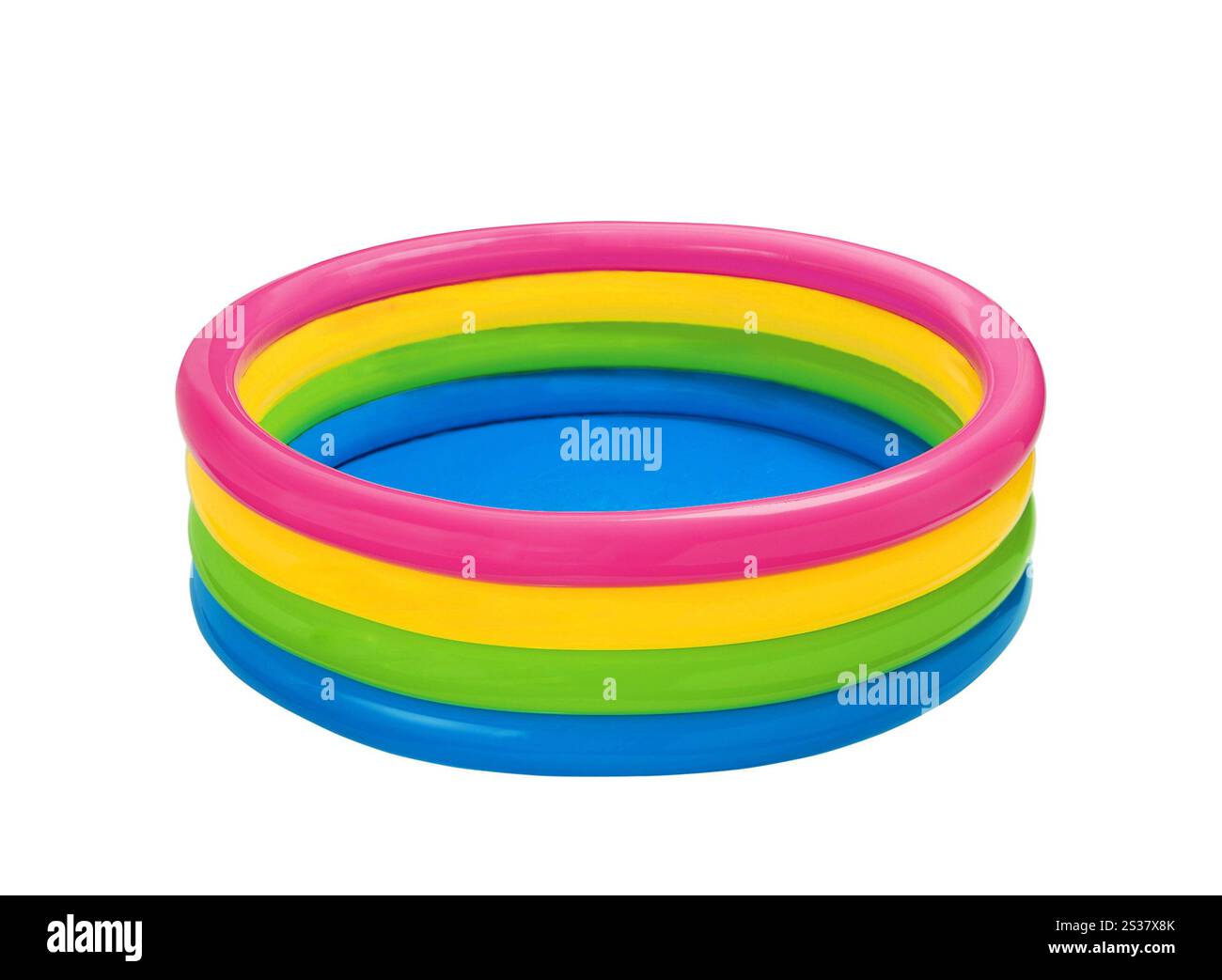 Piscine pour enfants isolée sur un fond blanc. Piscine pour enfants isolée sur blanc Banque D'Images