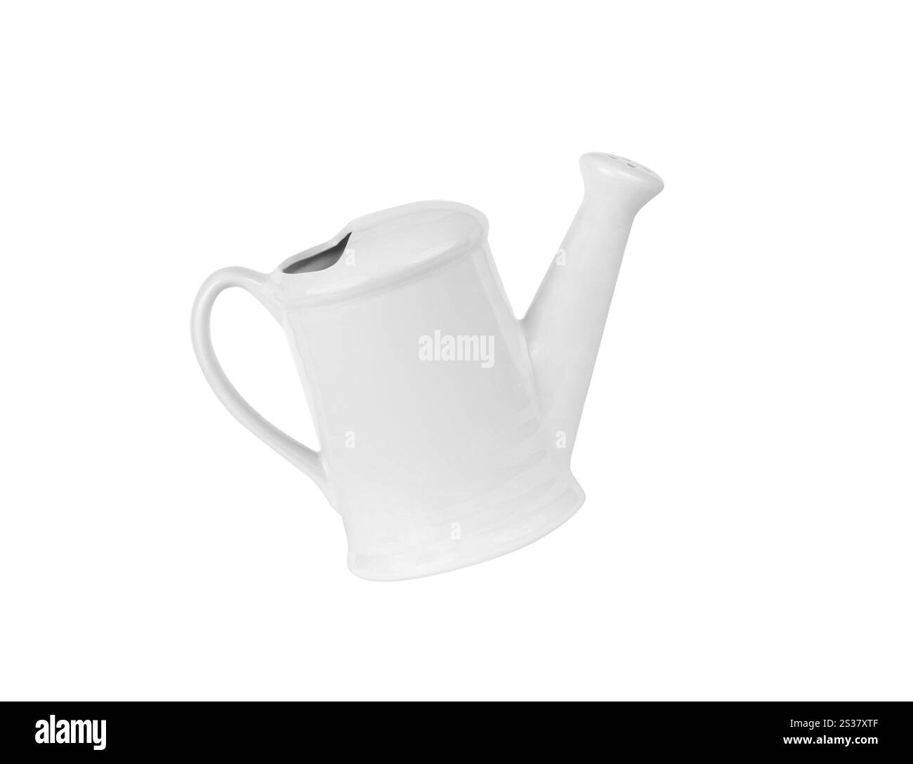 Arrosoir isolé sur fond blanc. Arrosoir isolé Banque D'Images