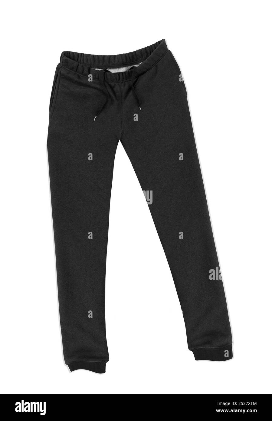 Pantalons de survêtement isolés sur fond blanc. Pantalons de survêtement Banque D'Images