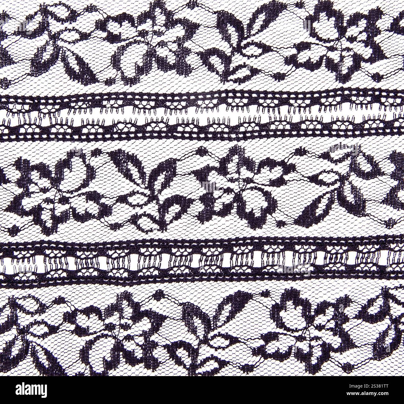 Fond textile blanc avec motif de fleurs stylisé. Fond textile blanc Banque D'Images