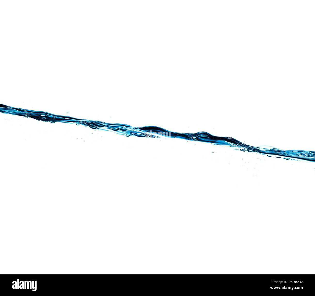 fond d'eau isolé sur fond blanc. fond d'eau Banque D'Images