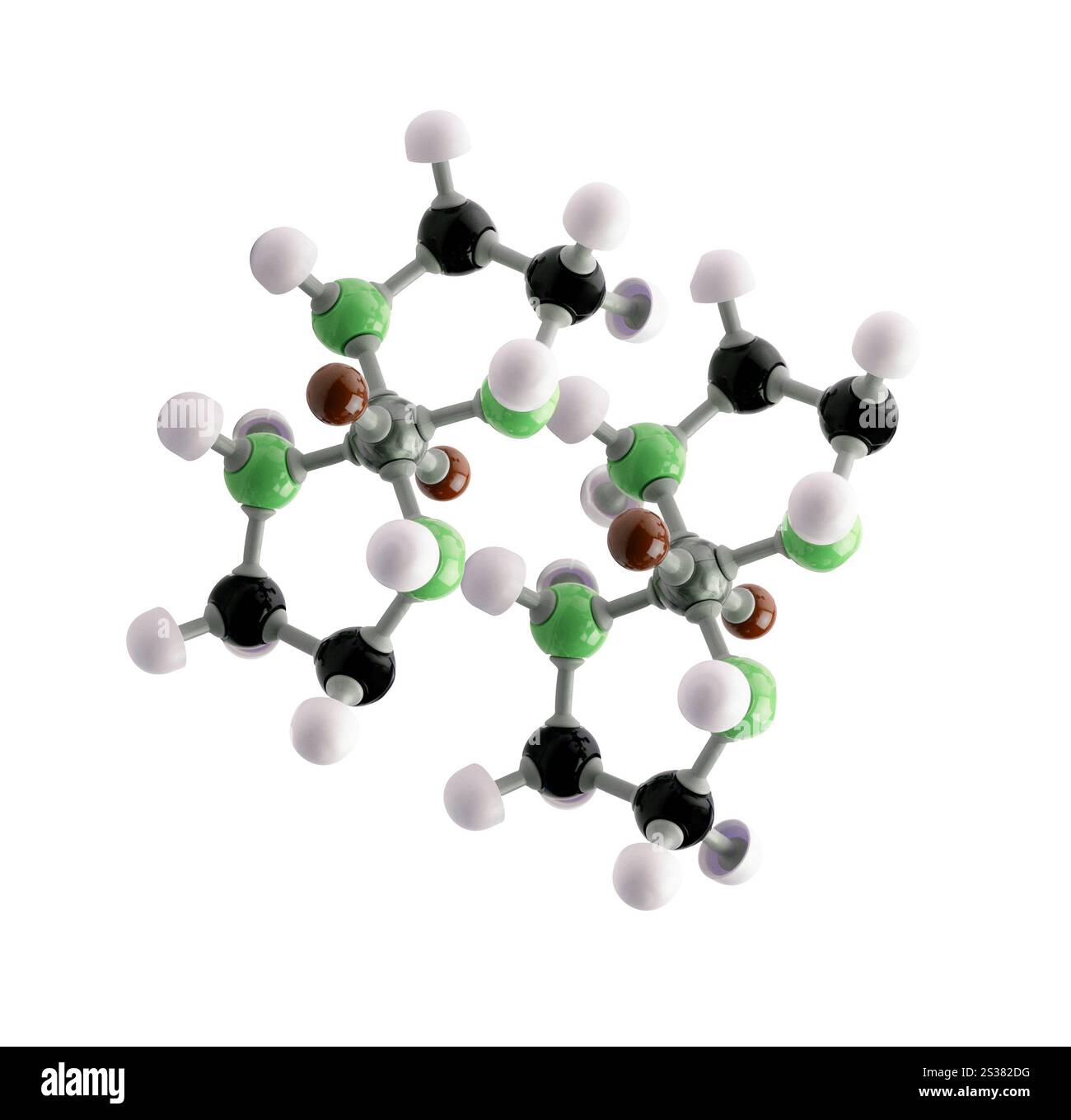 molécule isolée sur fond blanc. molécule Banque D'Images