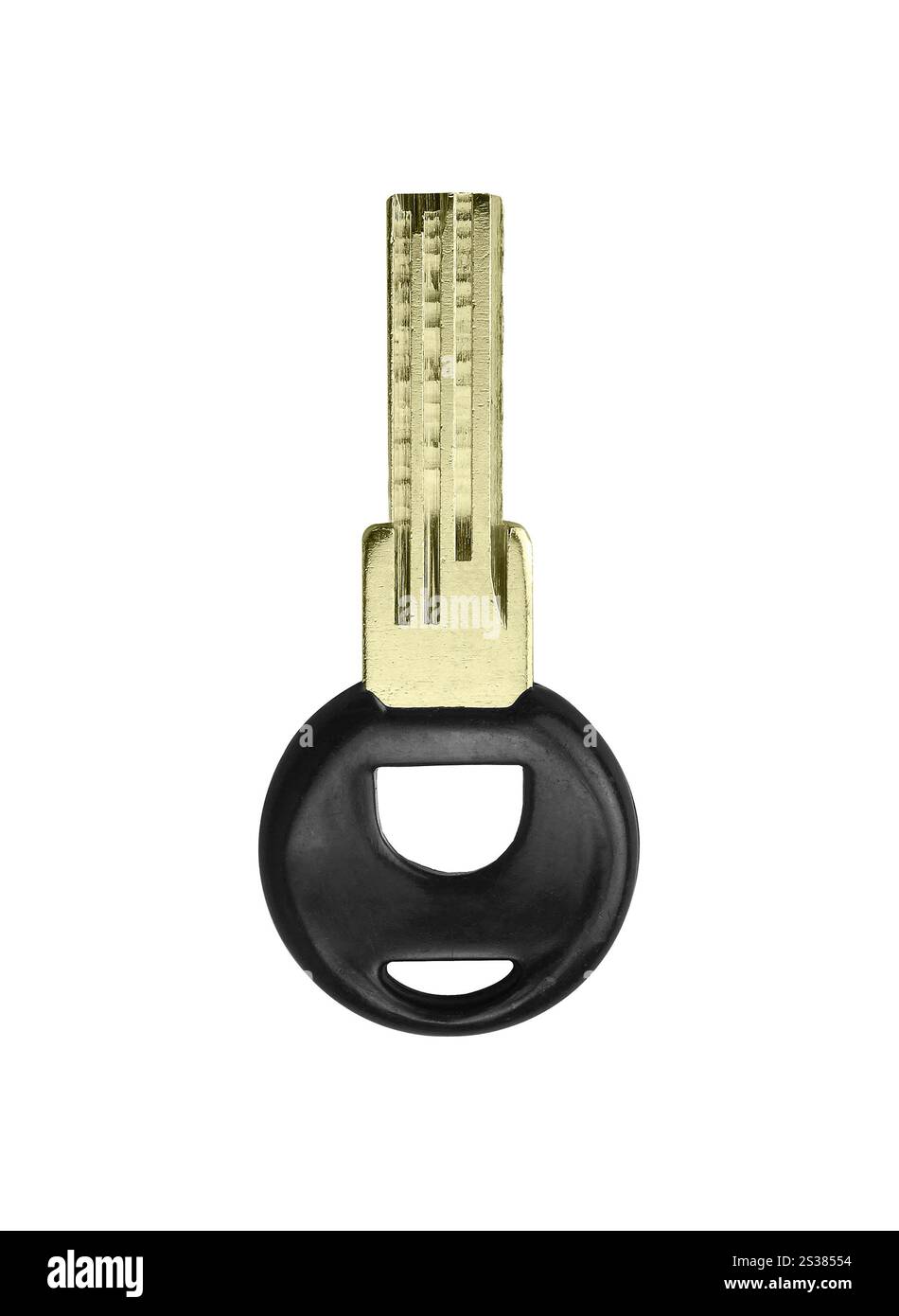 Clé de voiture isolée sur blanc. Clé de voiture Banque D'Images