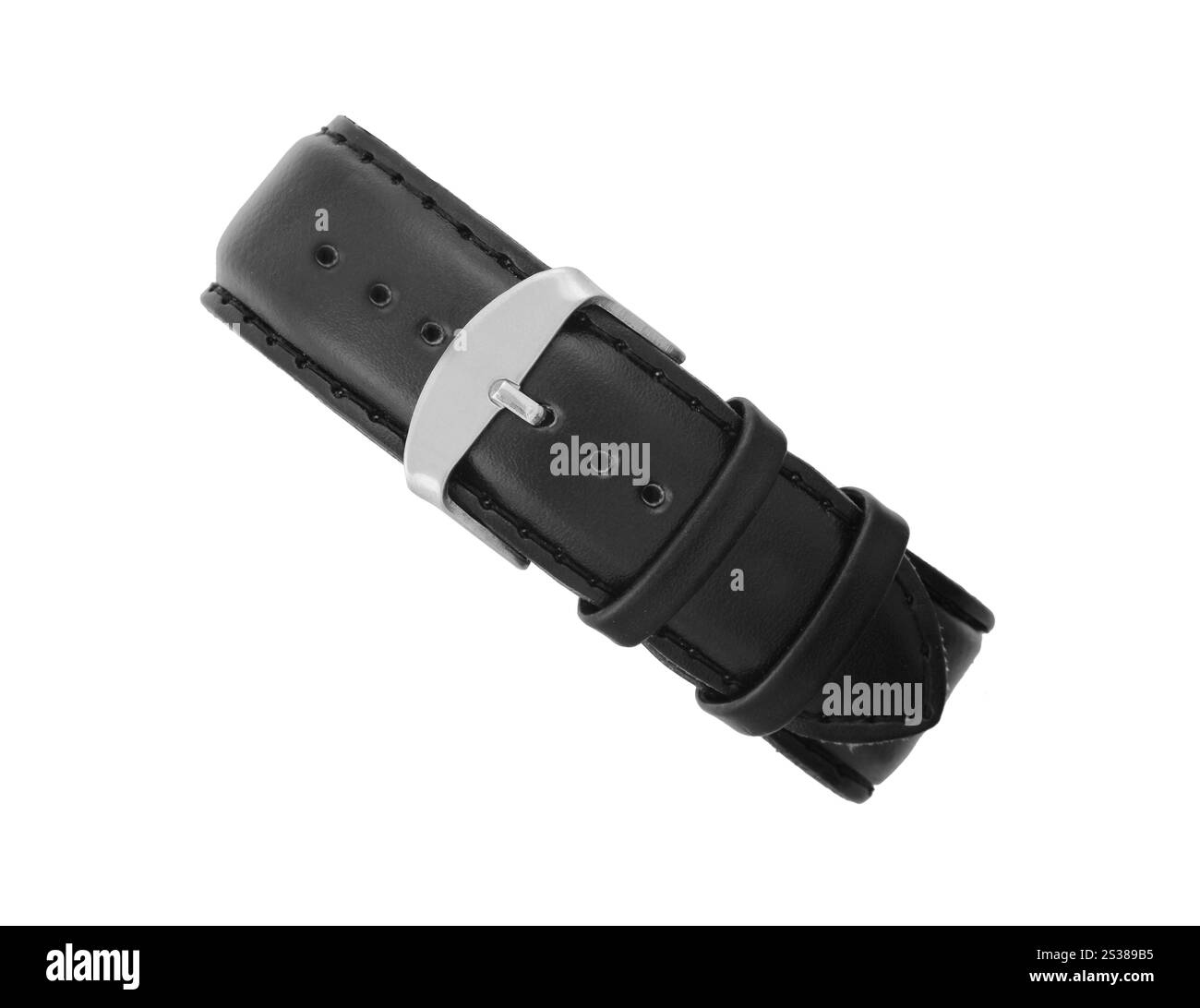 Ceinture en cuir noir avec une boucle rectangulaire isolée sur fond blanc. Ceinture en cuir noir avec boucle rectangulaire Banque D'Images Ceinture en cuir noir avec une boucle rectangulaire isolée sur fond blanc. Ceinture en cuir noir avec boucle rectangulaire Banque D'Images