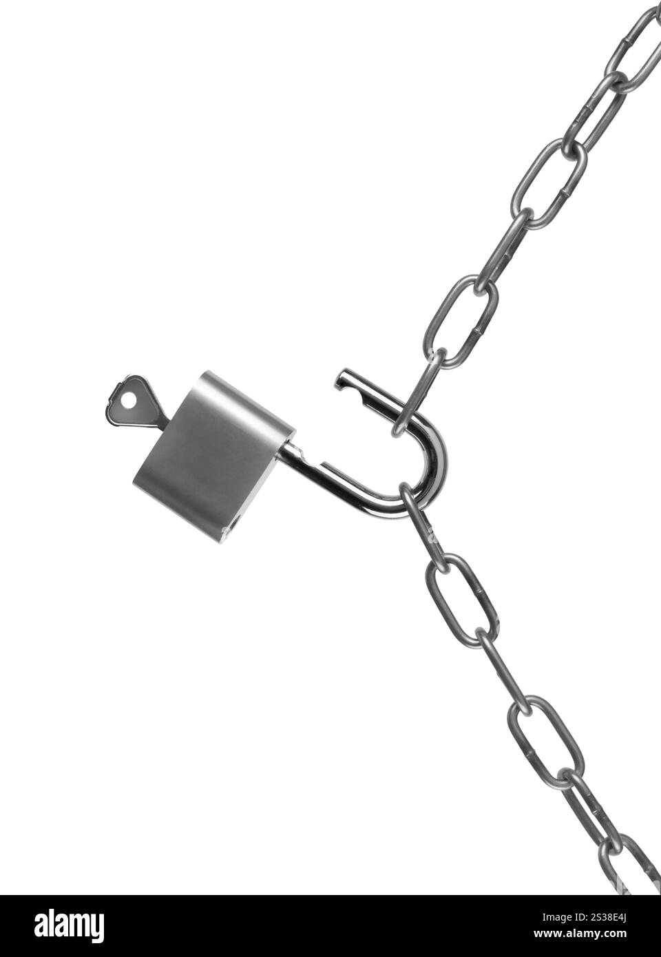Serrure et chaîne isolées sur fond blanc. Serrure et chaîne Banque D'Images Serrure et chaîne isolées sur fond blanc. Serrure et chaîne Banque D'Images