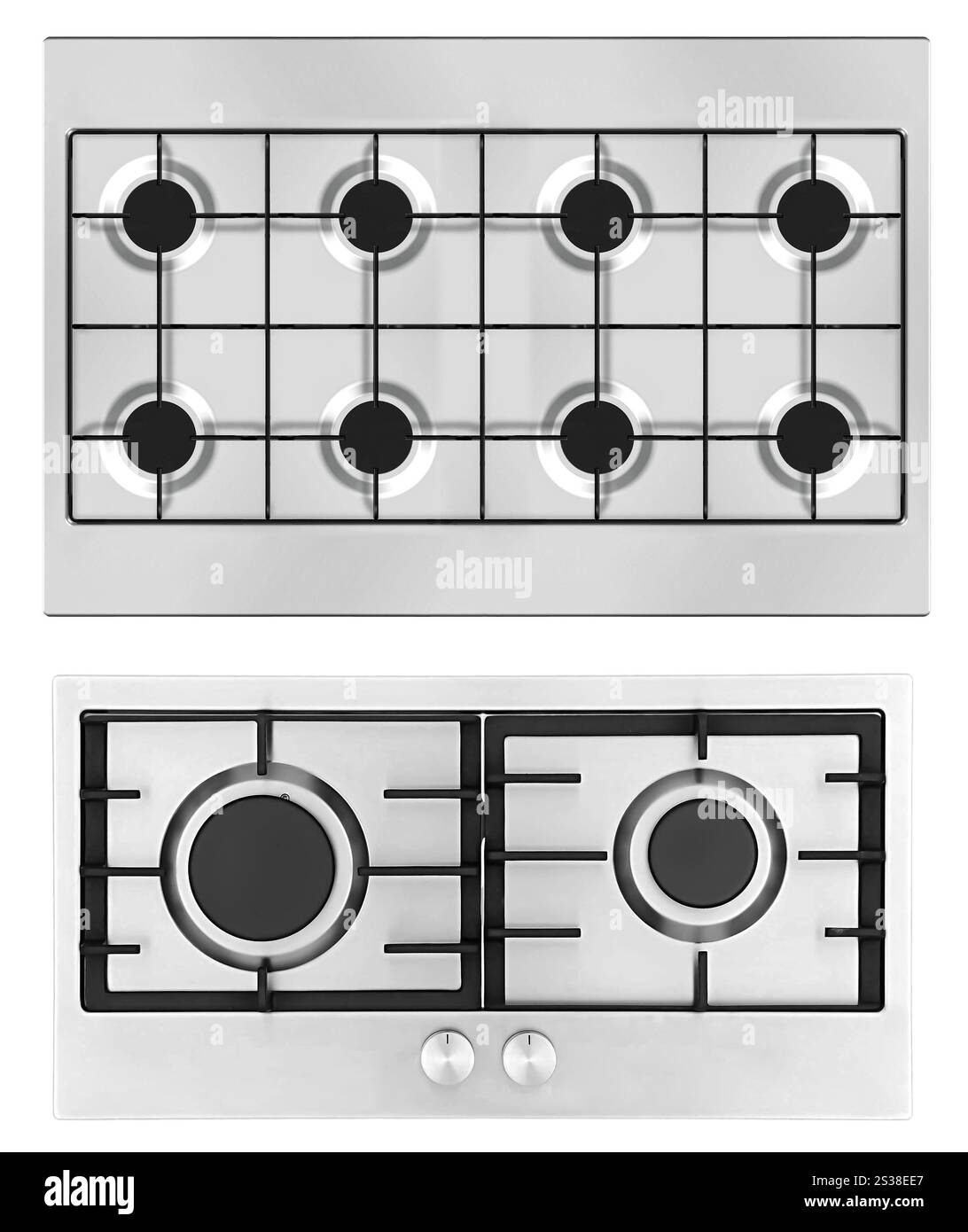 Brûleur à gaz en acier inoxydable isolé sur un fond blanc. Brûleur à gaz isolé en acier inoxydable Banque D'Images Brûleur à gaz en acier inoxydable isolé sur un fond blanc. Brûleur à gaz isolé en acier inoxydable Banque D'Images