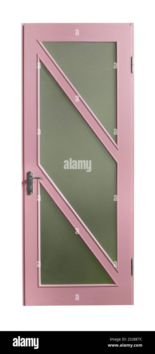 porte entière isolée sur fond blanc. porte entière Banque D'Images