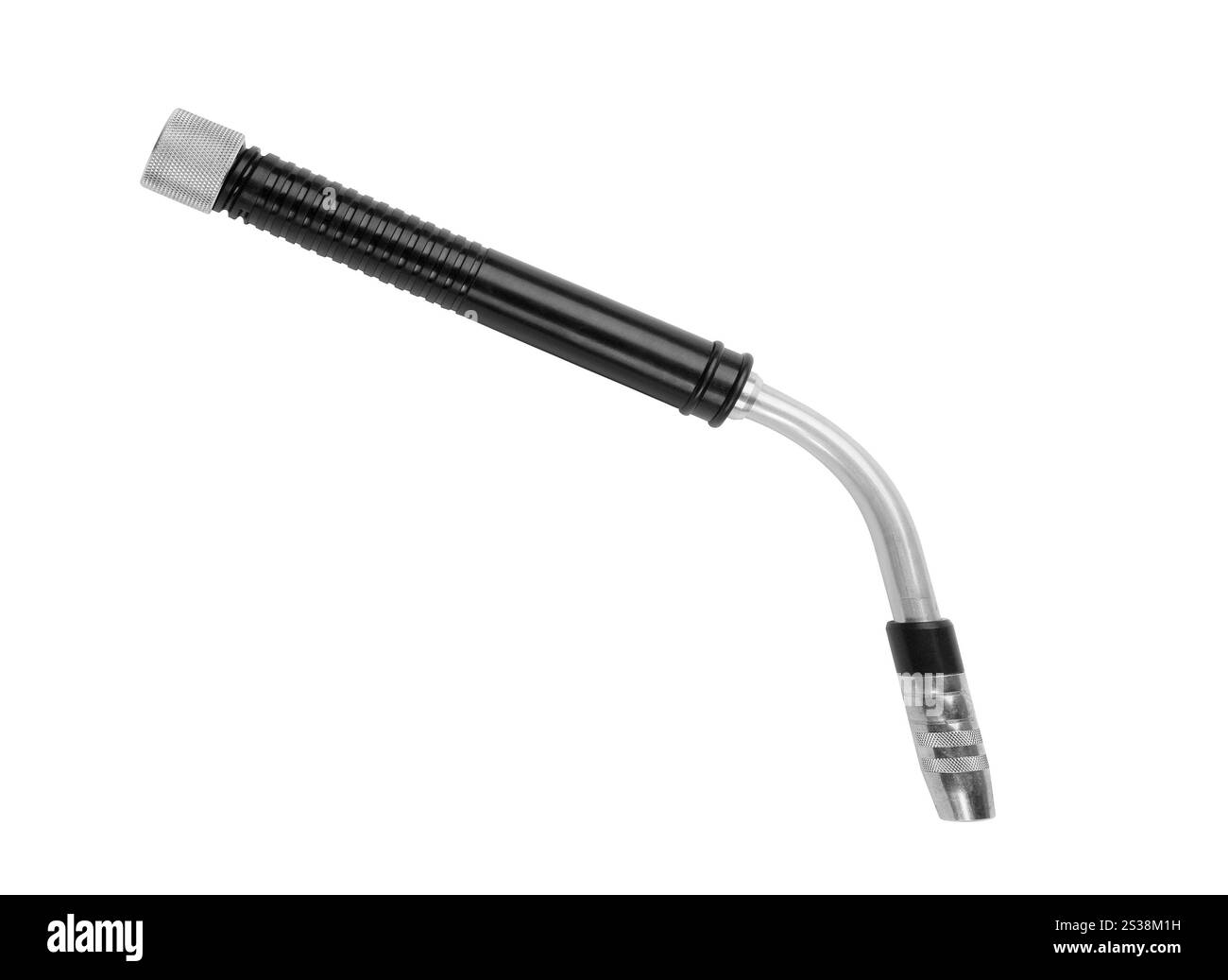 Torche de soudage MIG isolée sur fond blanc. Chalumeau de soudage MIG Banque D'Images