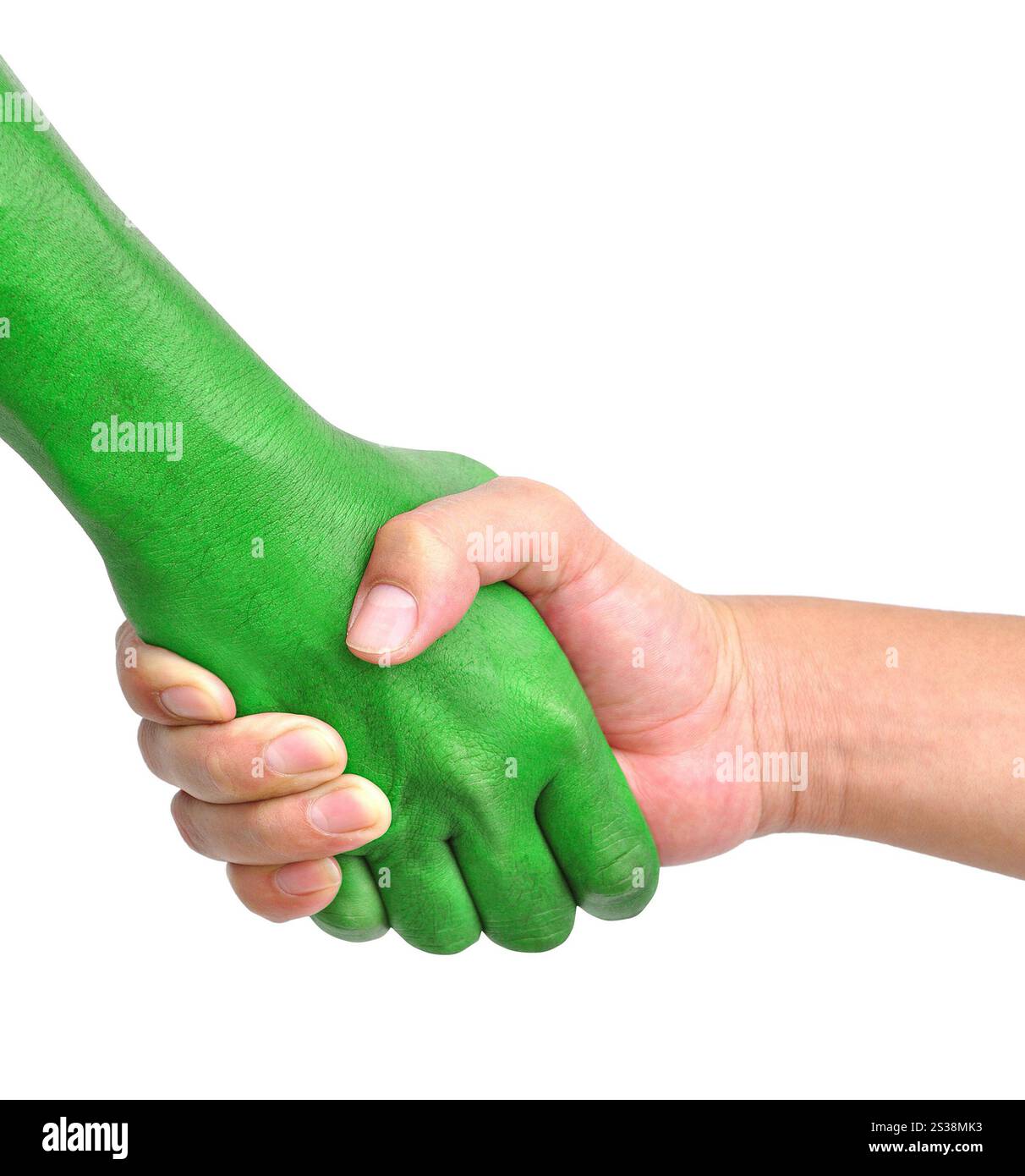 serrer les mains isolées sur fond blanc. serrez-vous la main Banque D'Images