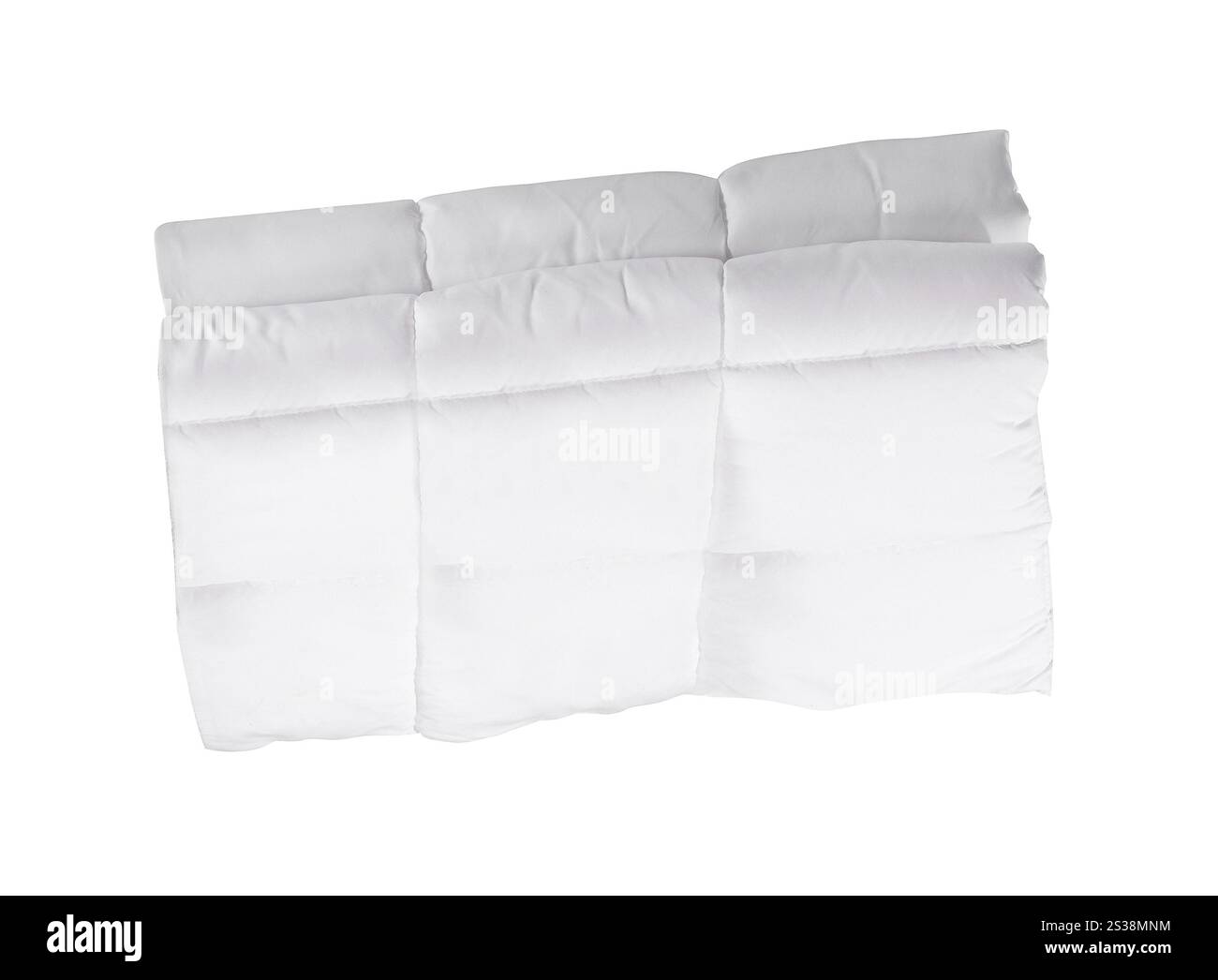couverture blanche isolée sur fond blanc. couverture blanche Banque D'Images
