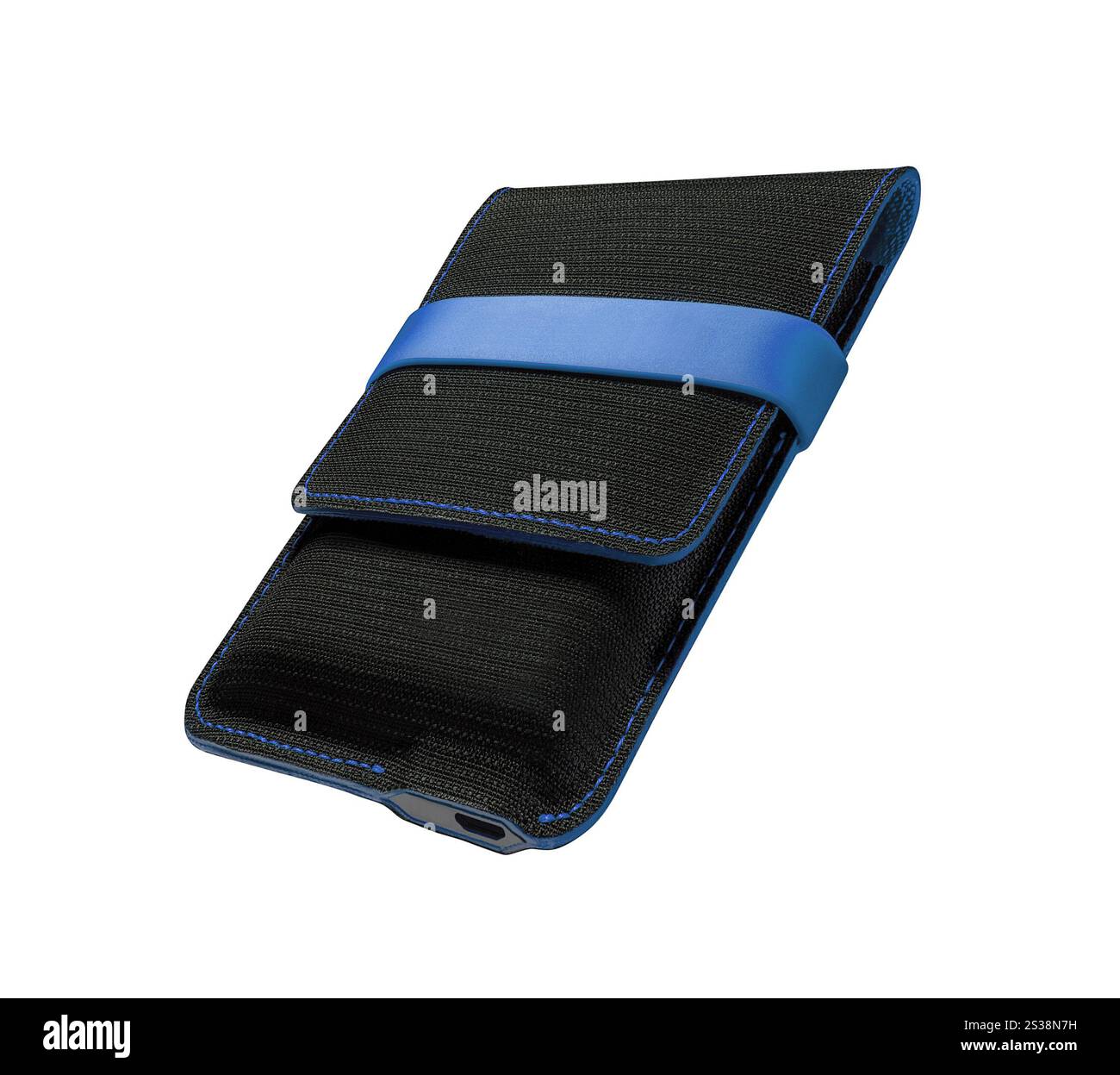 Smartphone de couverture arrière isolé sur fond blanc. Coque arrière du smartphone Banque D'Images