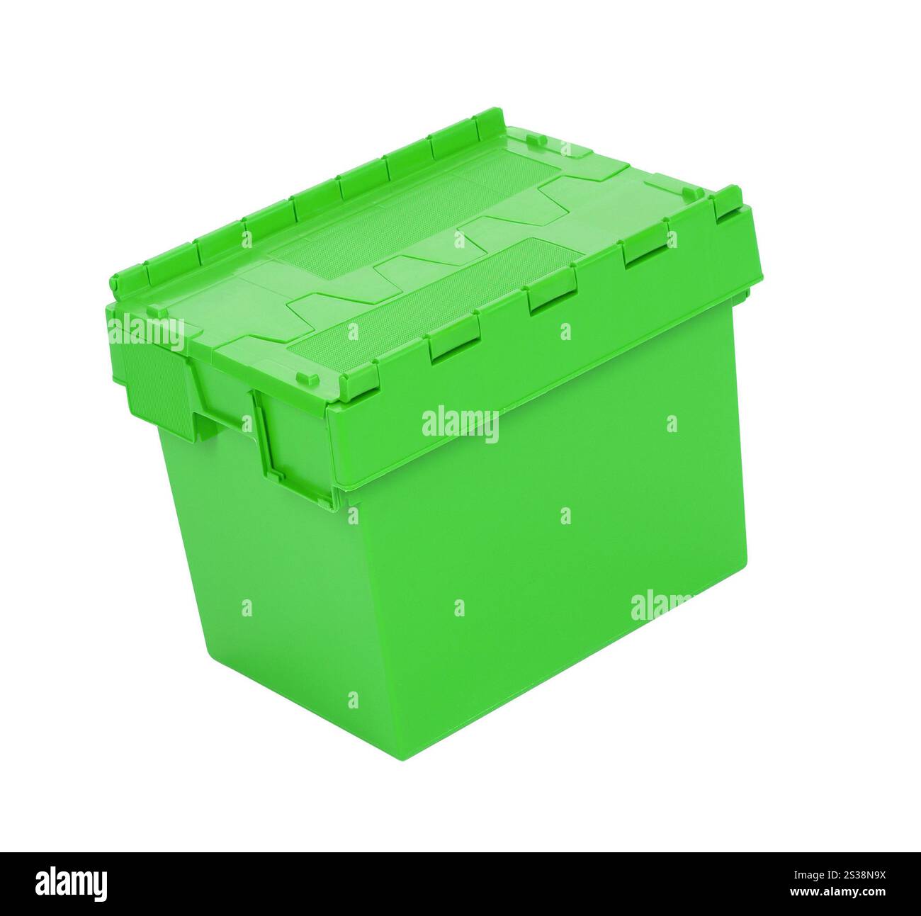Boîte verte pour outils isolés sur le blanc. Boîte verte pour outils isolés Banque D'Images