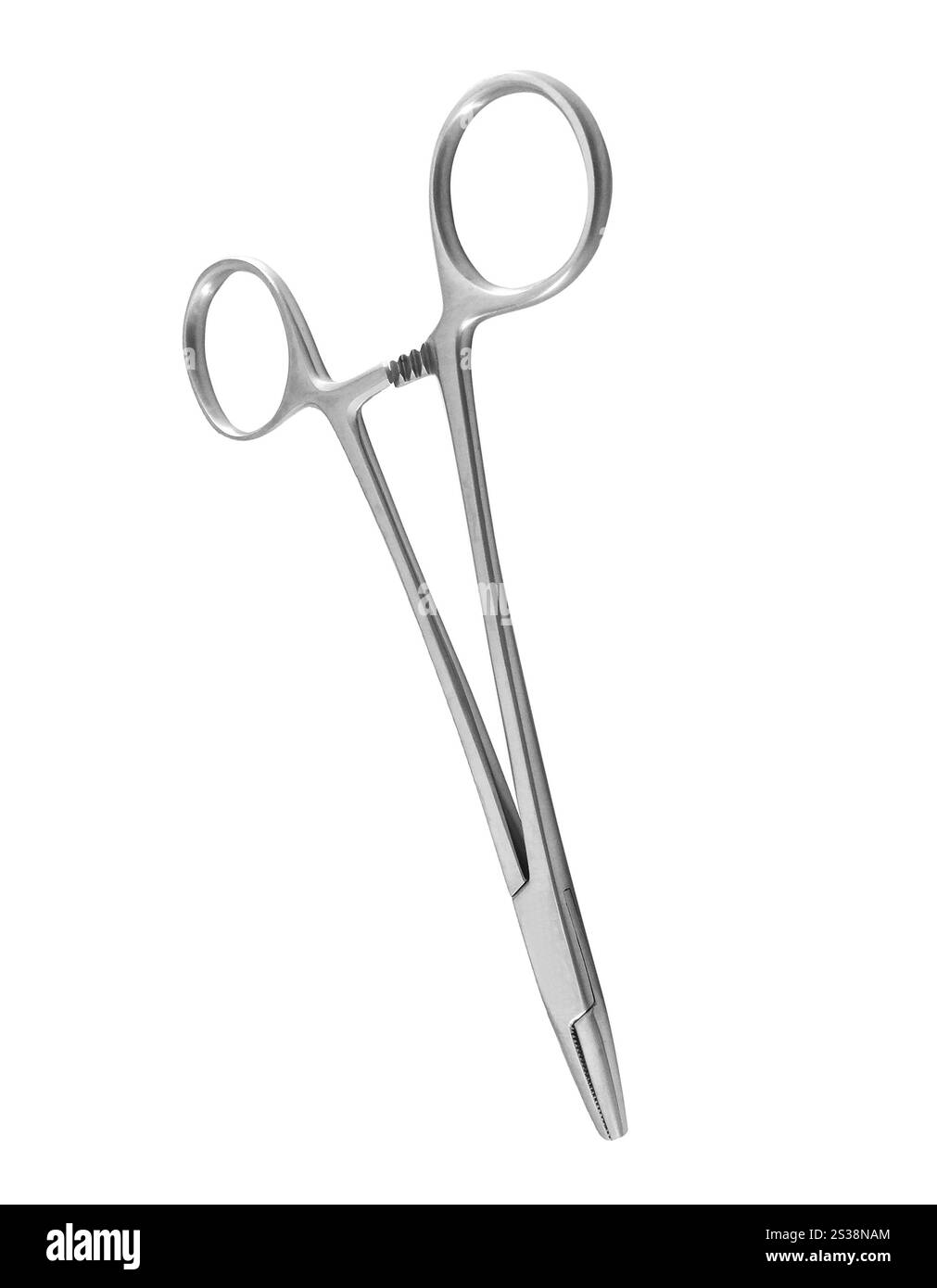 instrument chirurgical isolé sur fond blanc. instrument chirurgical Banque D'Images