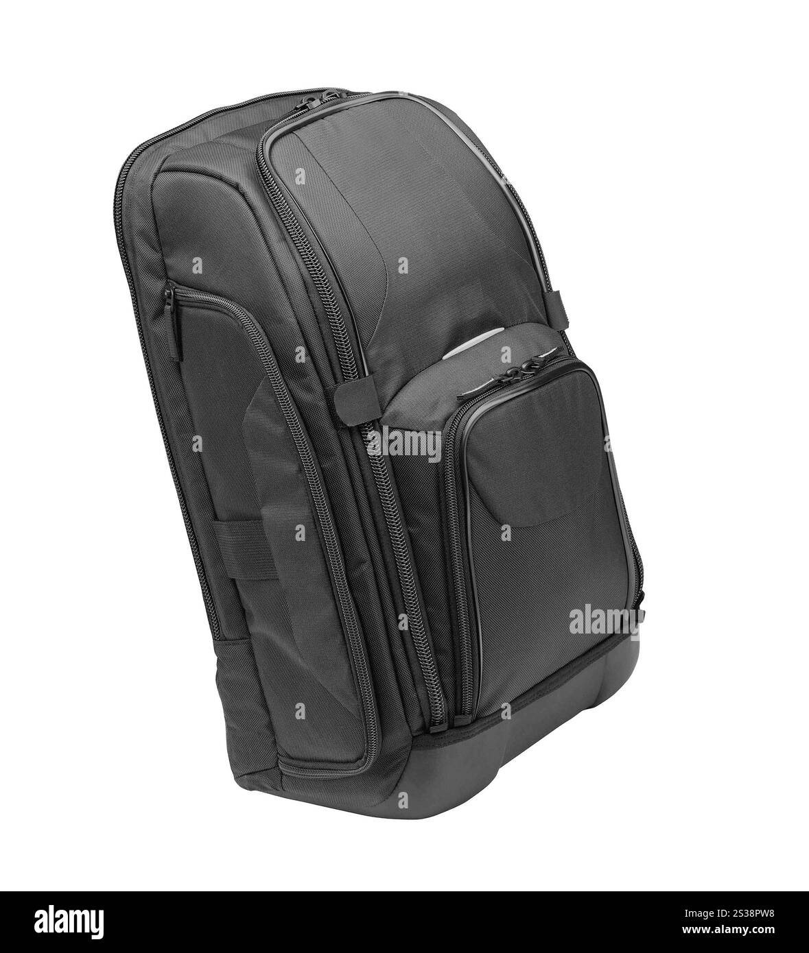 Sac d'école isolé sur blanc. Sac d'écolier Banque D'Images