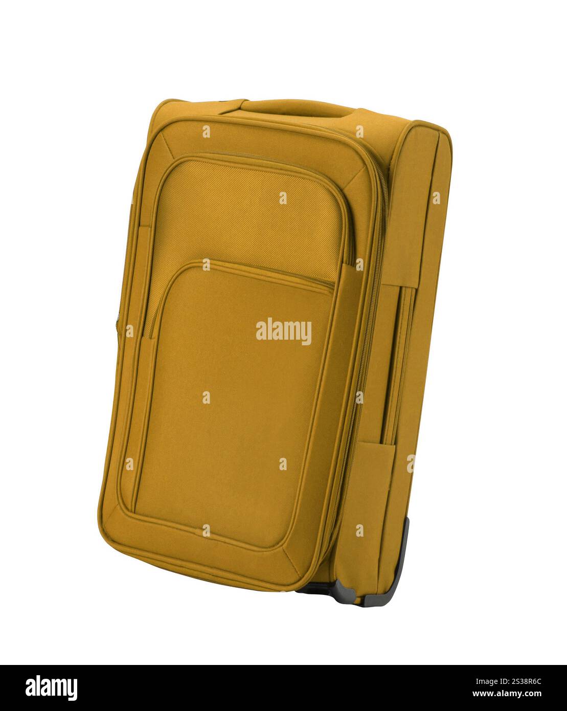 Grande valise jaune sur fond blanc. Grande valise jaune Banque D'Images Grande valise jaune sur fond blanc. Grande valise jaune Banque D'Images