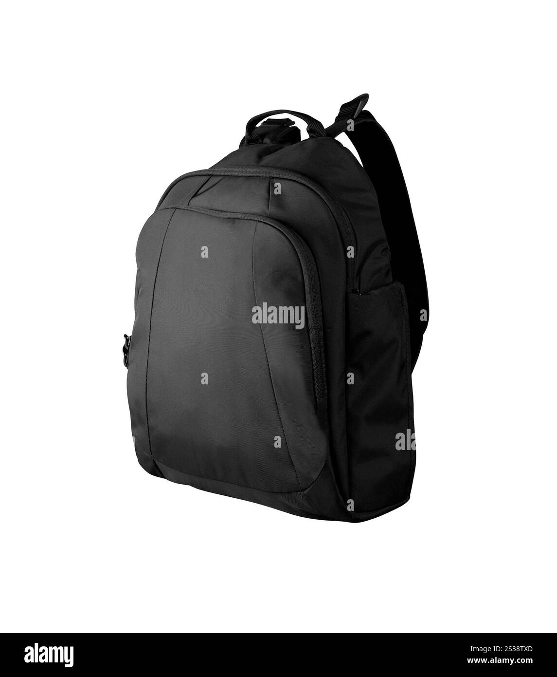 Sac d'école isolé sur fond blanc. Sac d'écolier isolé Banque D'Images