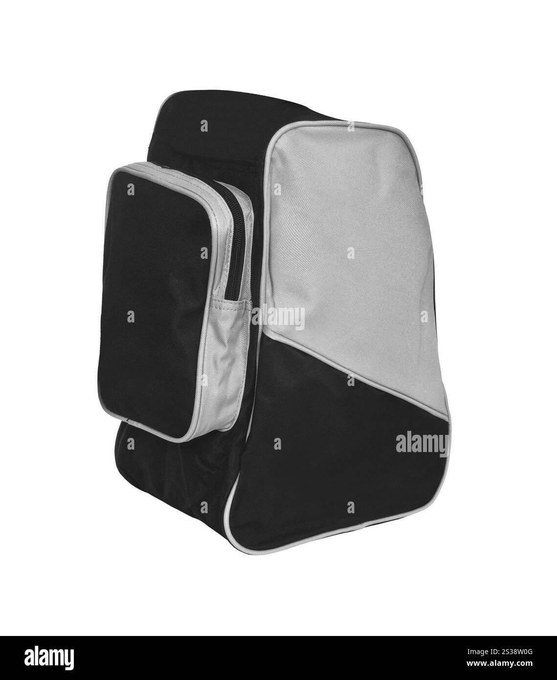 Sac pour paire de patins de hockey isolé sur fond blanc. Sac pour paire de patins de hockey Banque D'Images