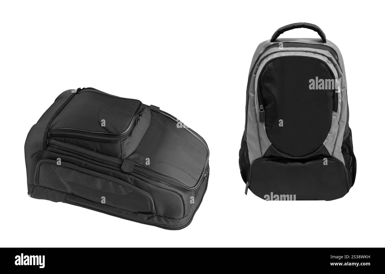 Sacs isolés sur fond blanc. Sacs isolés sur blanc Banque D'Images