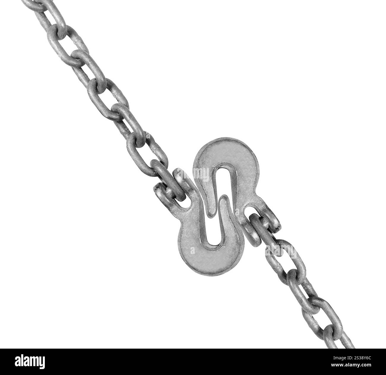 Crochets métalliques isolés sur fond blanc. Crochets métalliques isolés Banque D'Images Crochets métalliques isolés sur fond blanc. Crochets métalliques isolés Banque D'Images