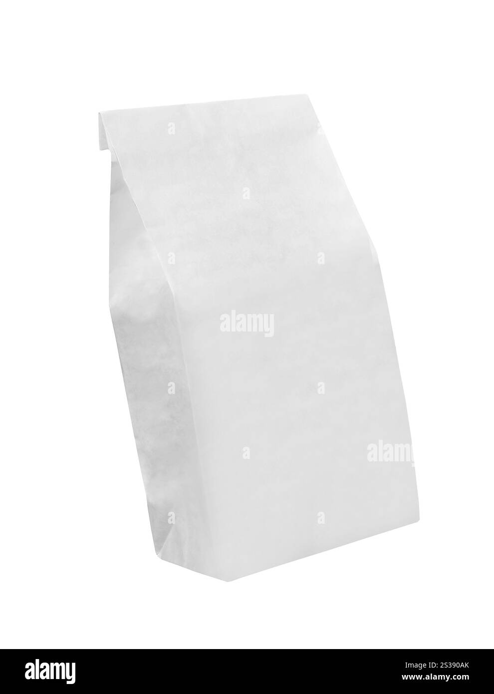 recyclez le sac en papier blanc Banque D'Images