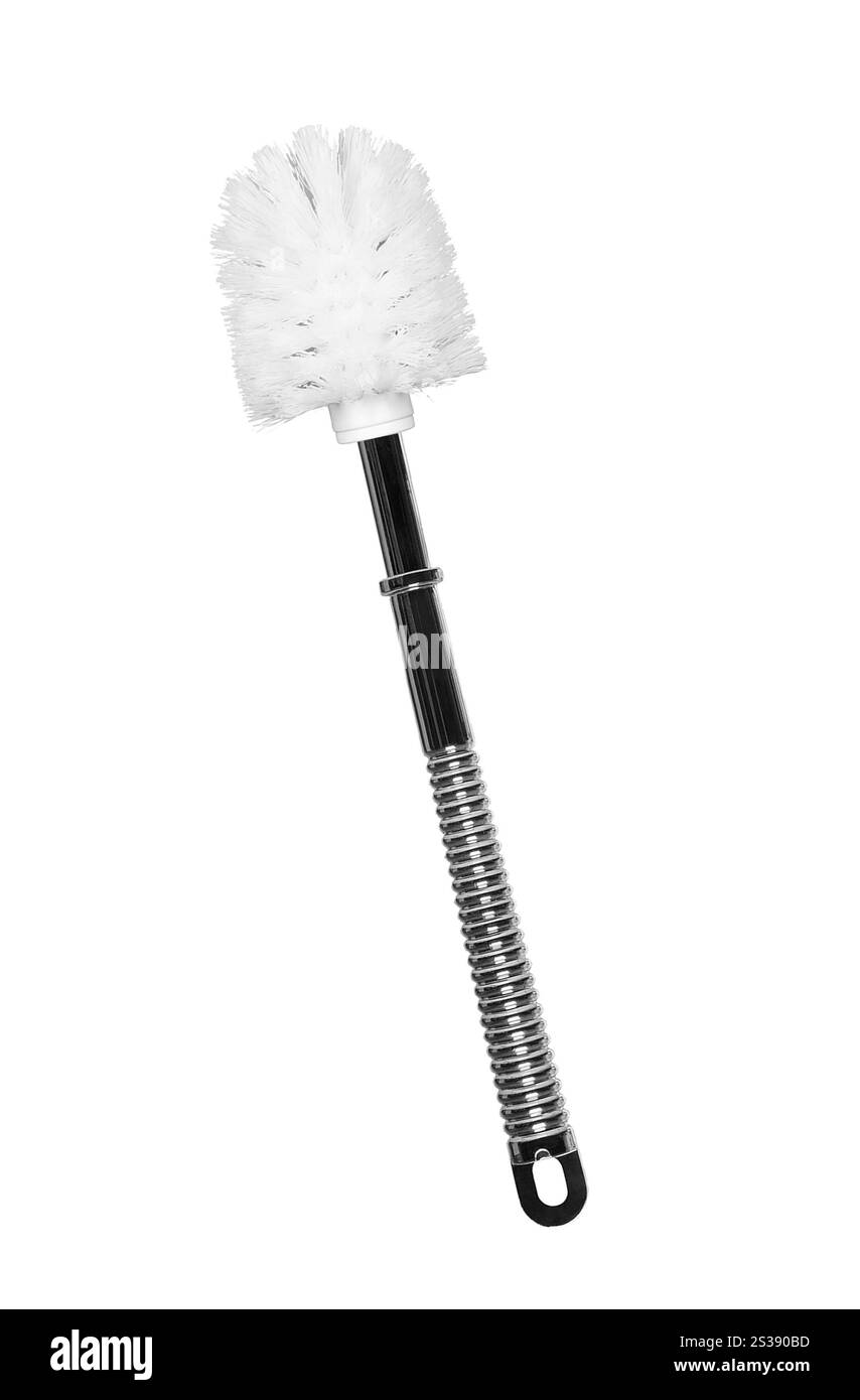 Brosse wc isolated on white Banque D'Images