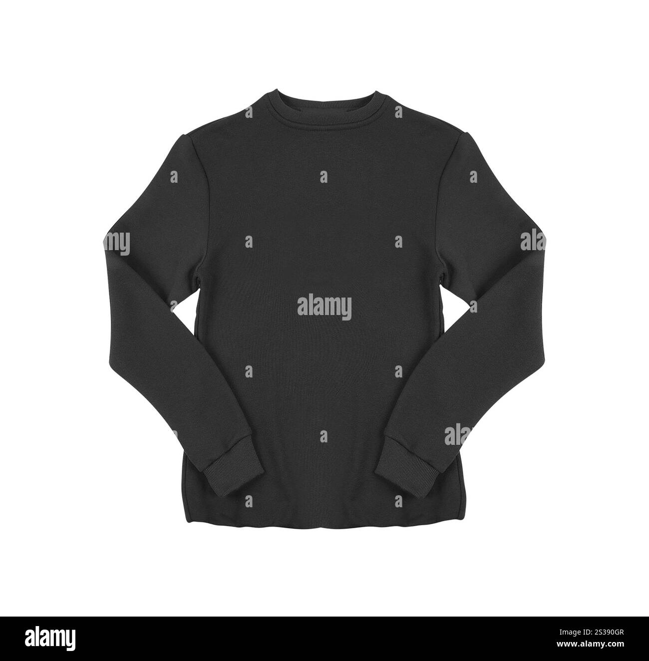 Chandail tricoté rouge. Isoler sur blanc. Banque D'Images