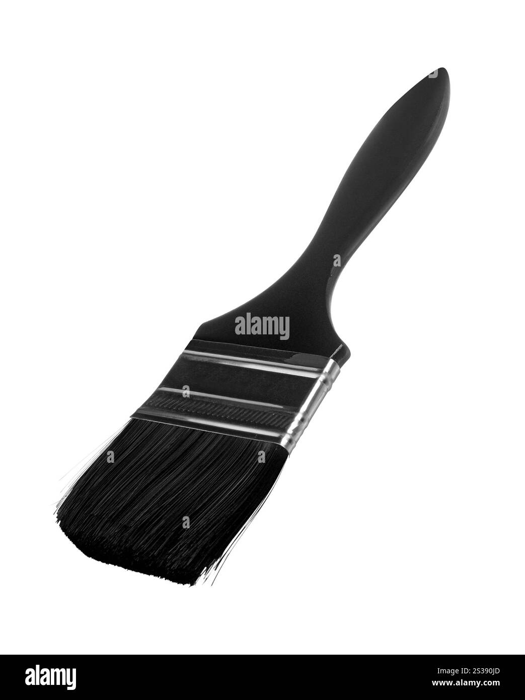 Pinceau isolé sur fond blanc Banque D'Images