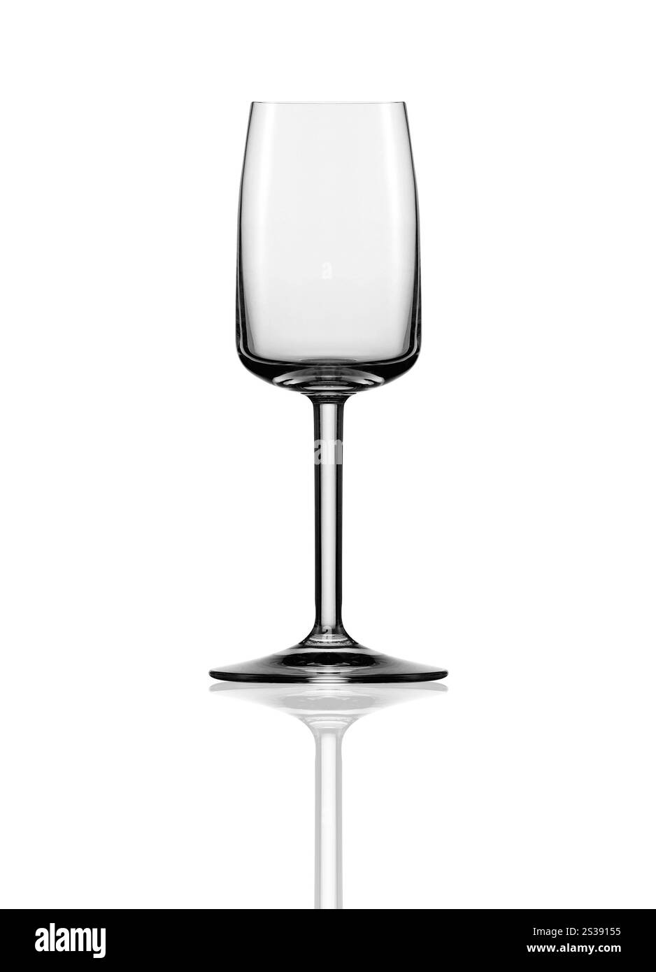 Verre à champagne vide Banque D'Images