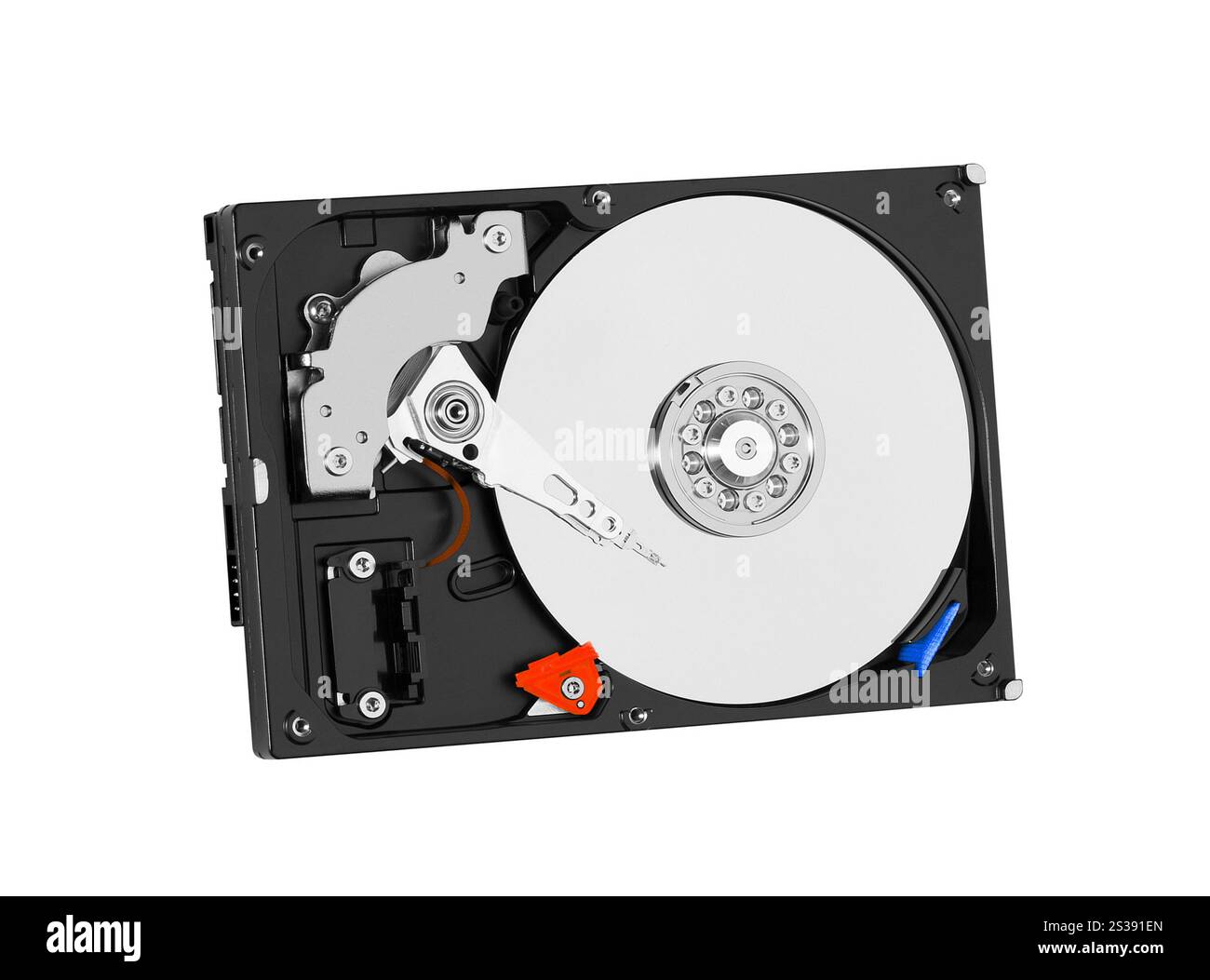 Disque dur disque dur HDD isolé sur fond blanc. Disque dur disque dur isolé Banque D'Images