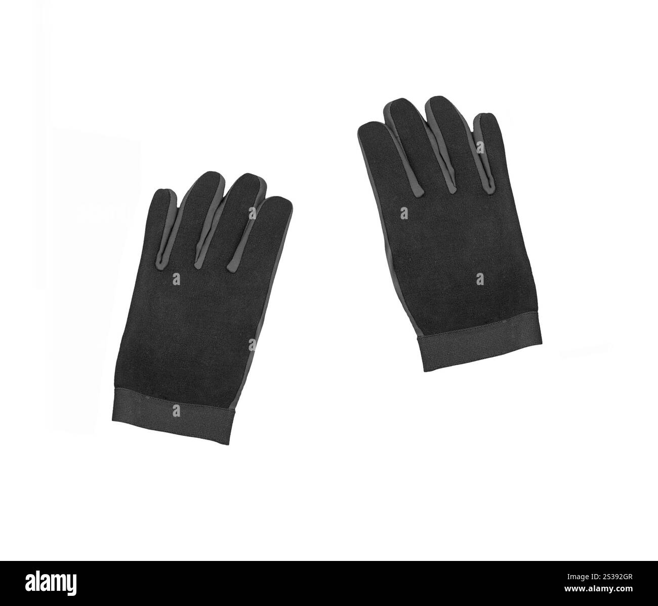gants d'hiver isolés sur blanc. gants isolés sur blanc Banque D'Images