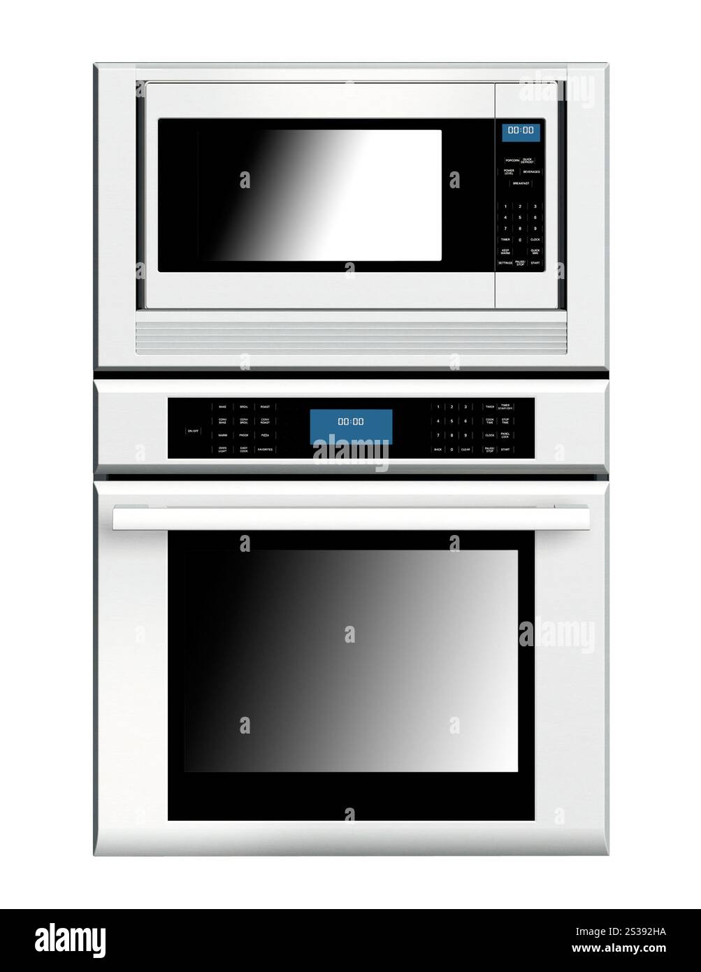 Nouveau four double isolé. Nouveau four double Banque D'Images