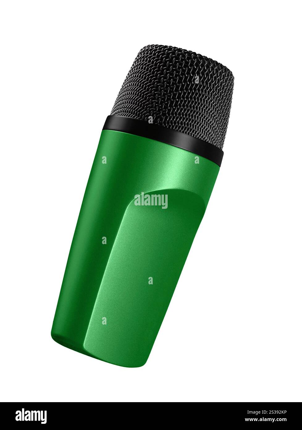 Microphone isolated on white Banque D'Images
