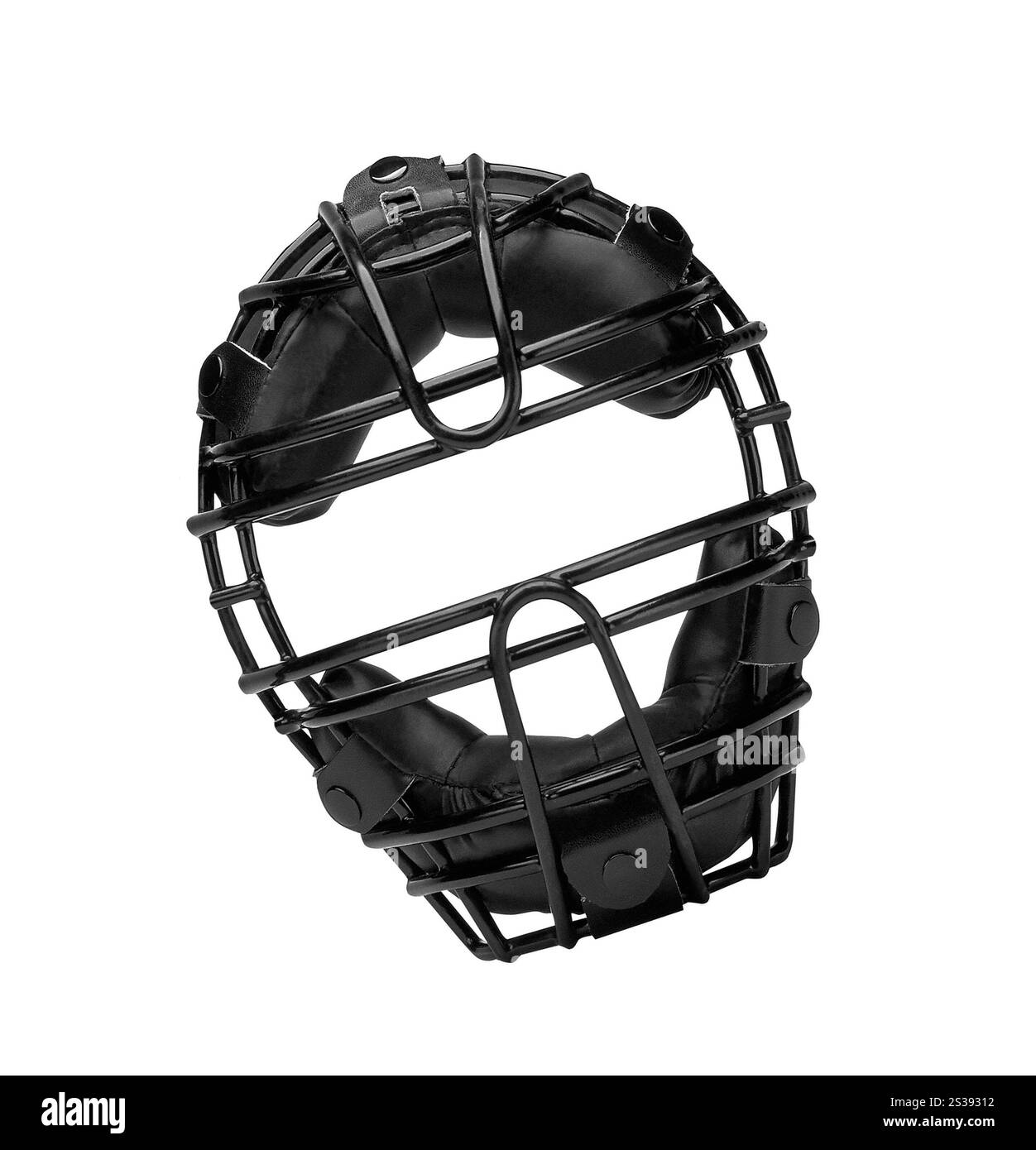 Masque de baseball isolé sur blanc Banque D'Images