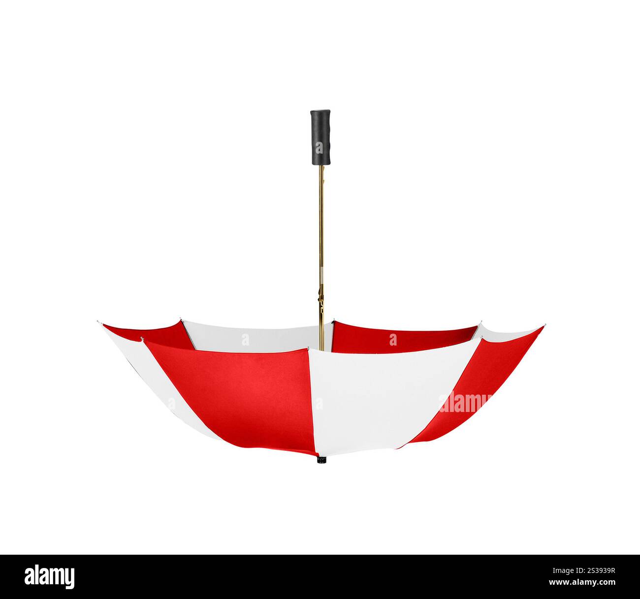 Parapluie classique isolé sur blanc Banque D'Images Parapluie classique isolé sur blanc Banque D'Images