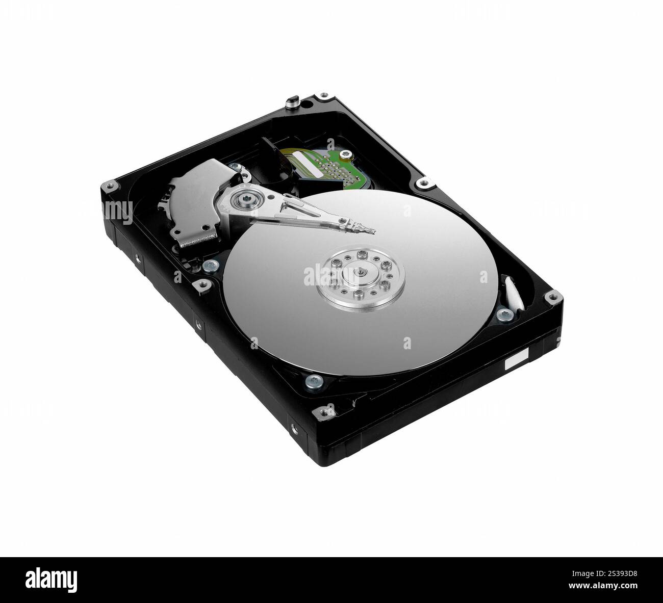 Disque dur sur blanc isolé. Disque dur sur blanc Banque D'Images