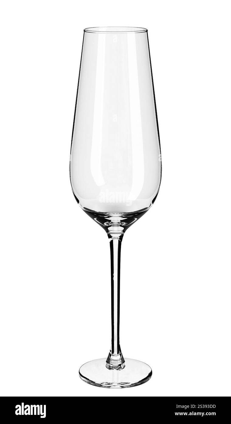 Verre à champagne vide Banque D'Images