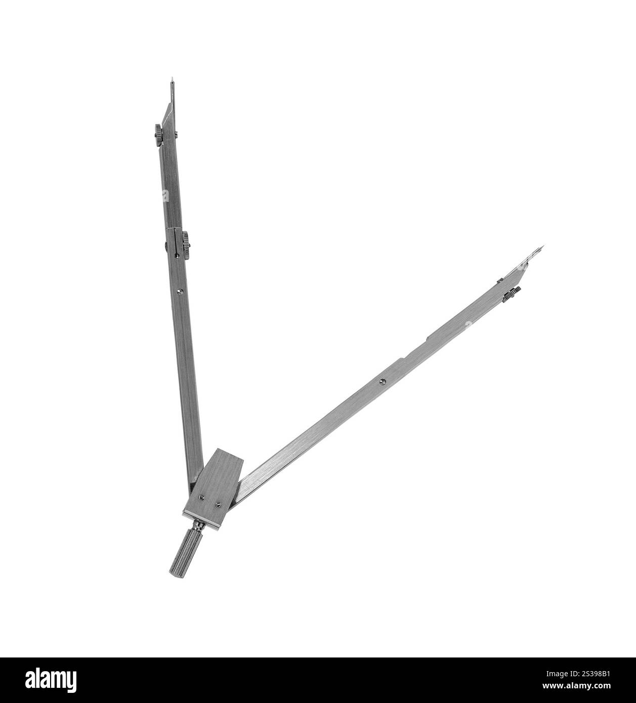 compas de dessin isolé sur un blanc. boussole de dessin Banque D'Images