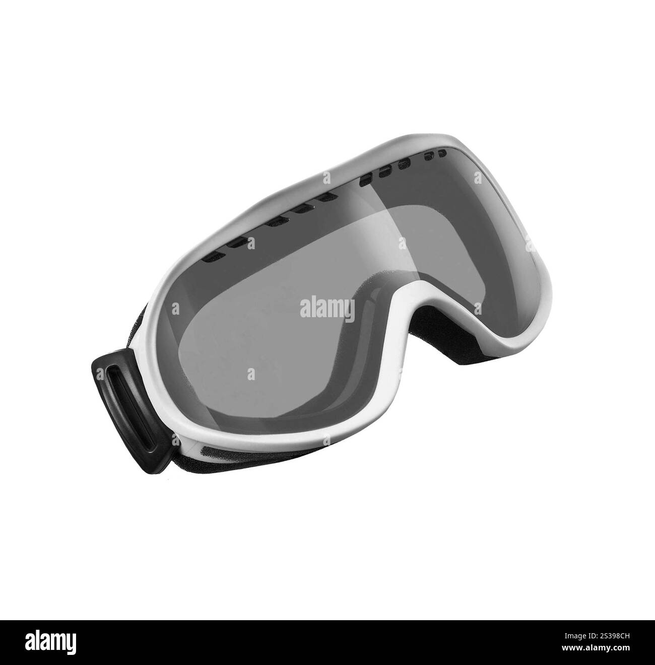 Lunettes de sport d'hiver isolées sur fond blanc. Lunettes de sport d'hiver isolées Banque D'Images