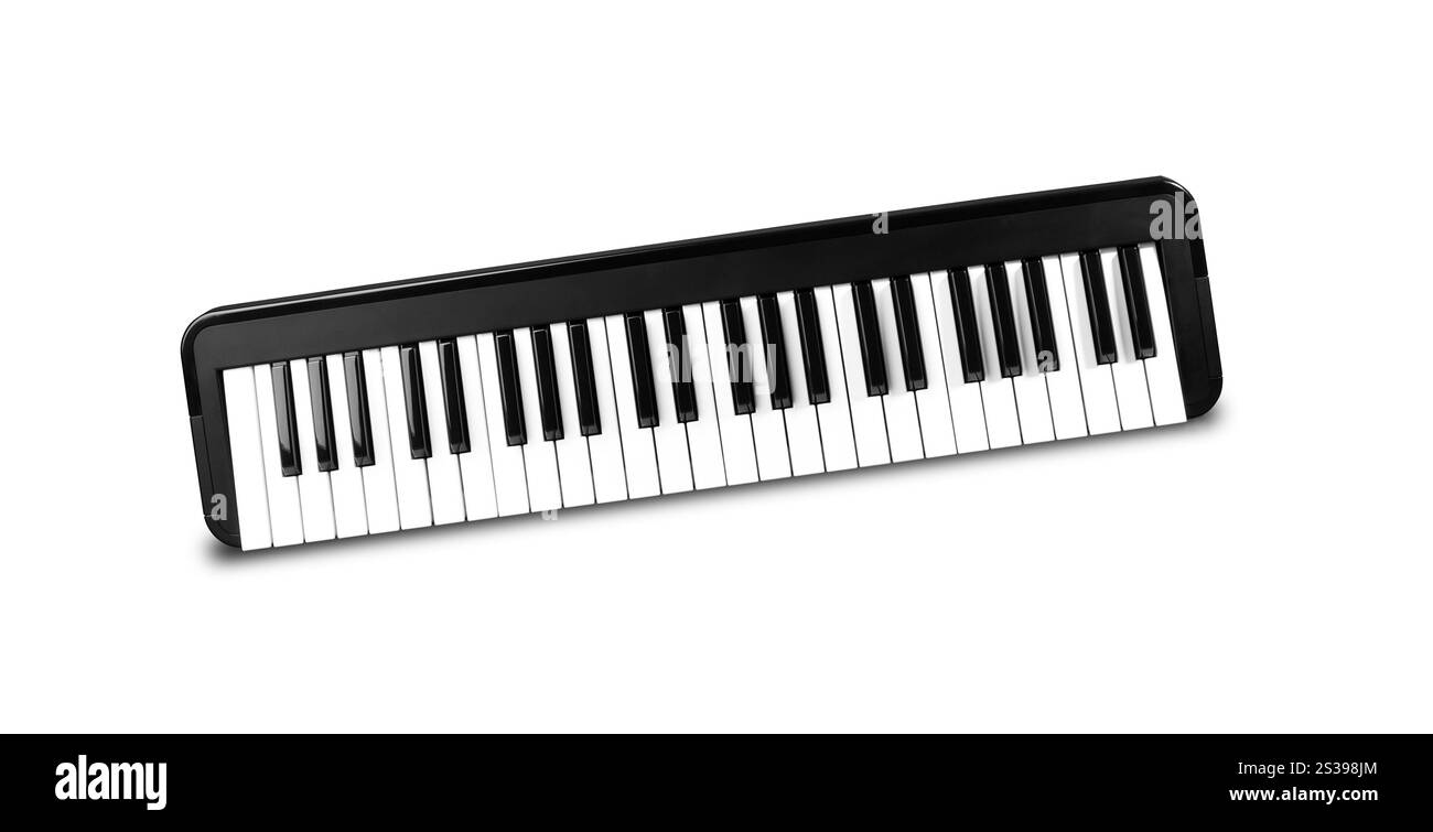 Synthétiseur isolé sur fond blanc. Synthétiseur isolé sur blanc Banque D'Images