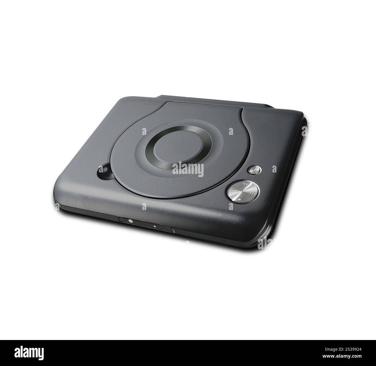 CD externe compact portable isolé sur blanc. CD externe compact et portable isolé Banque D'Images