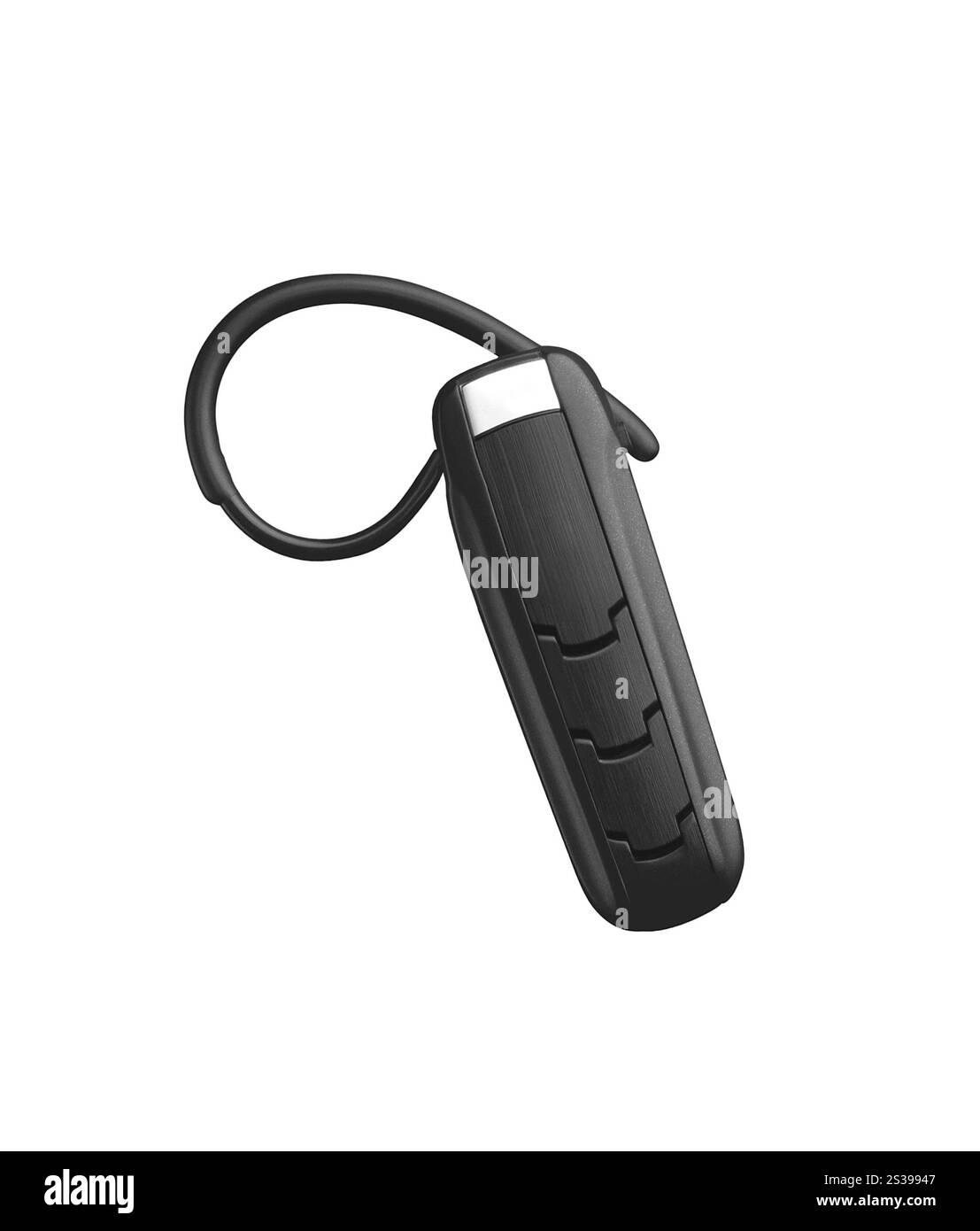 Casque mains libres bluetooth sans fil isolé sur fond blanc. Casque mains libres bluetooth sans fil Banque D'Images