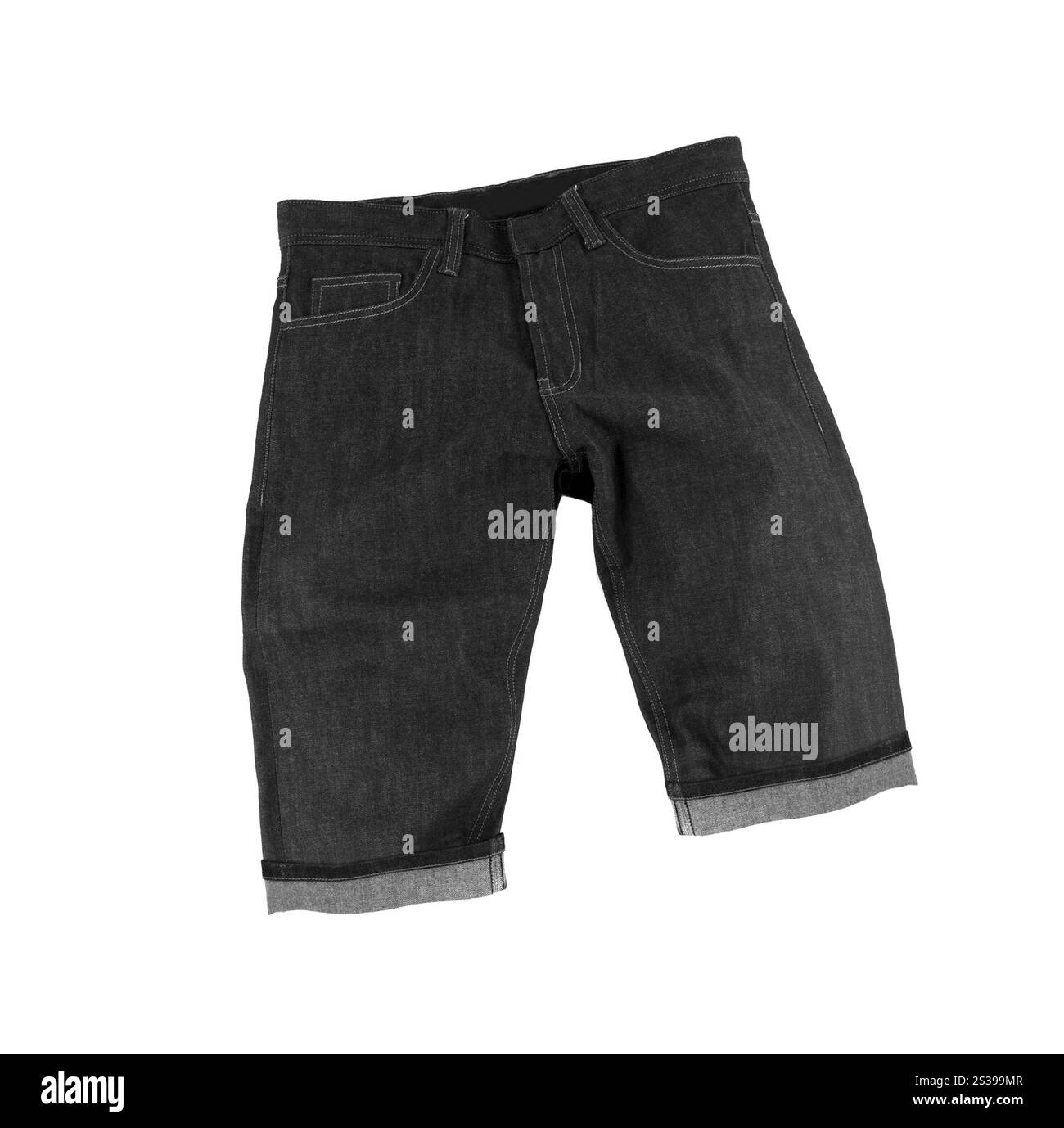 Shorts jeans pour homme Banque D'Images