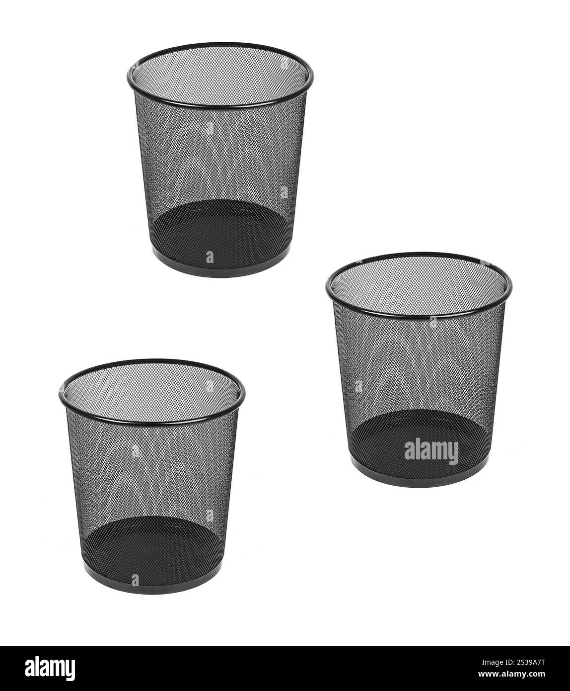 Vider la corbeille isolée sur fond blanc. Videz la corbeille Banque D'Images