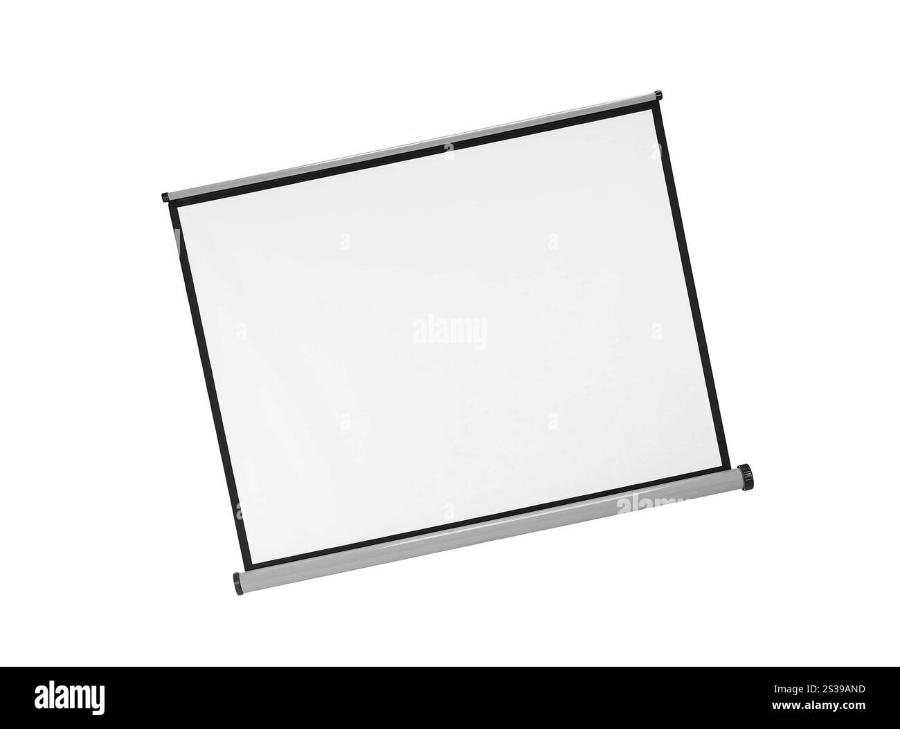 Tableau blanc isolé sur fond blanc. Tableau noir blanc Banque D'Images