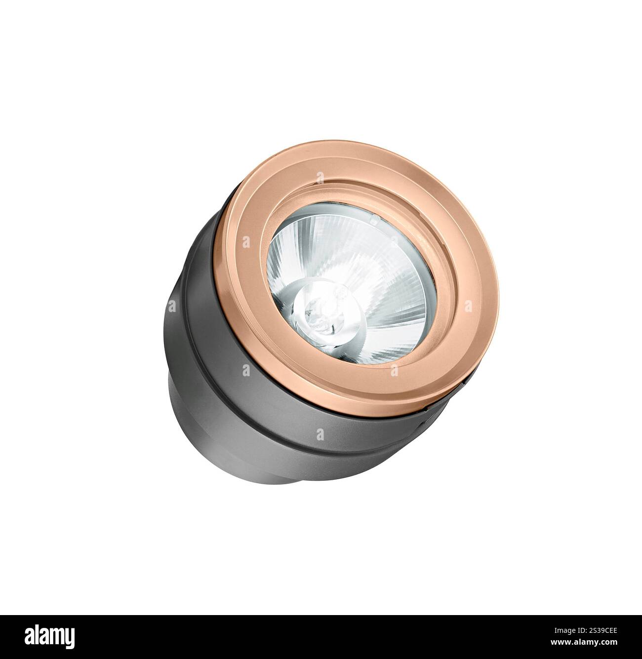 Lumières flash isolées sur fond blanc Banque D'Images