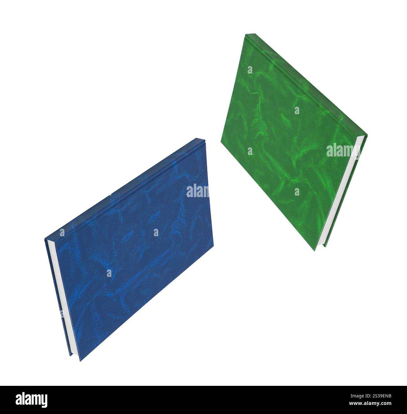 livres isolés sur fond blanc. livres isolés sur blanc Banque D'Images