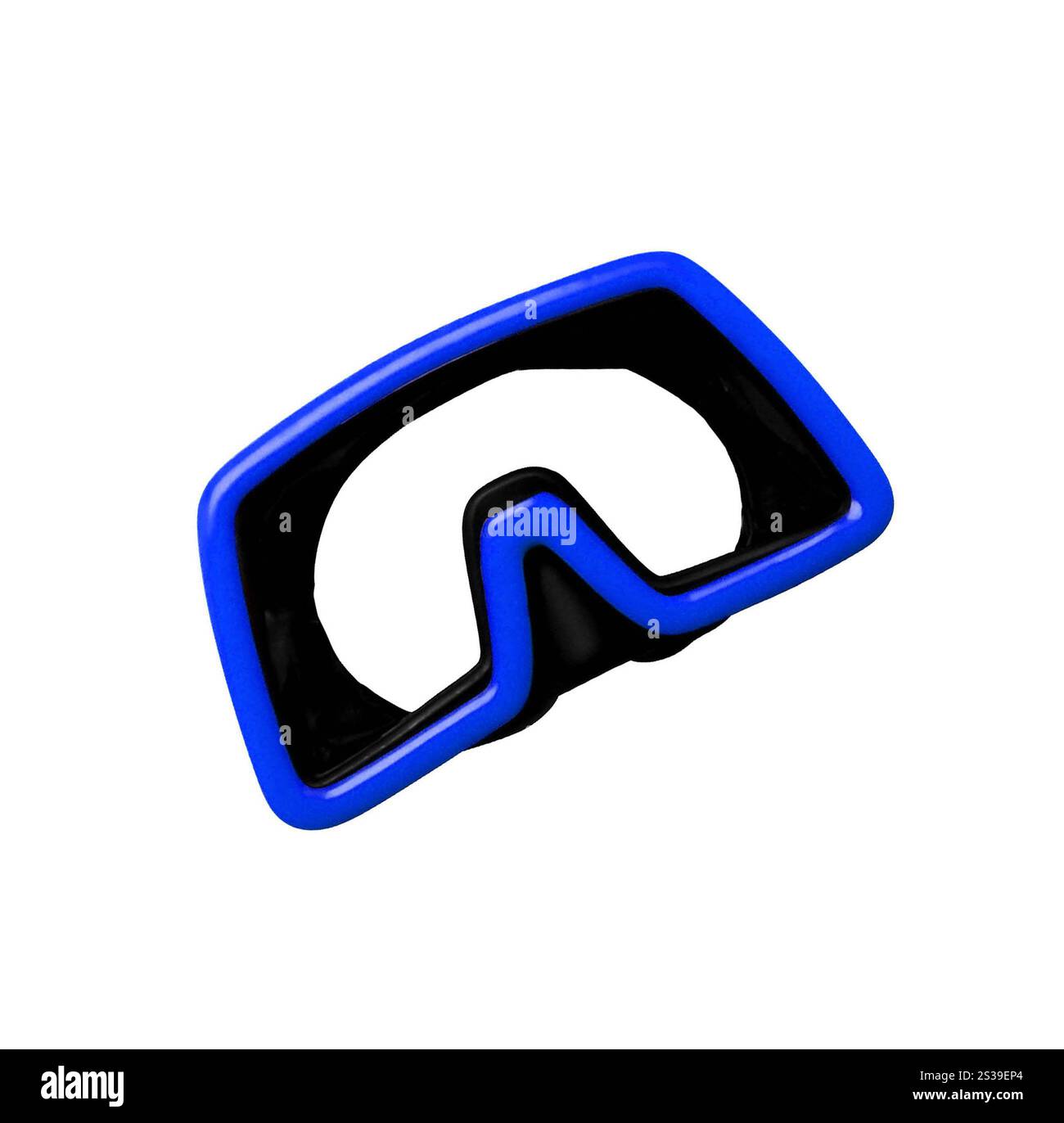 Masque de plongée bleu. Masque de plongée rouge Banque D'Images